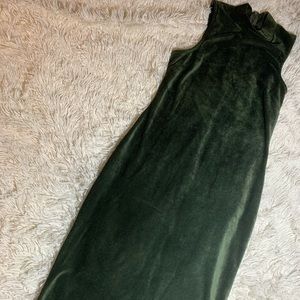 Long Olive Green Dress